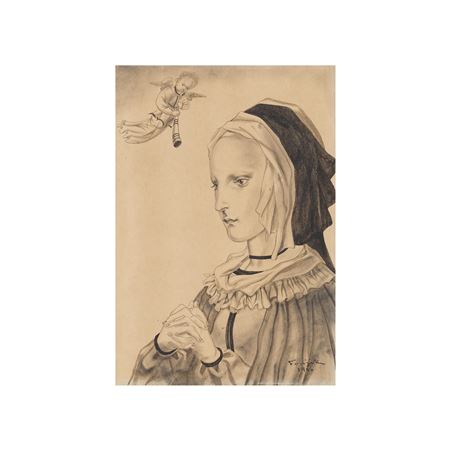 Young woman praying