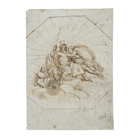 Etude pour un décor avec Jupiter, Thétis et Ganymède