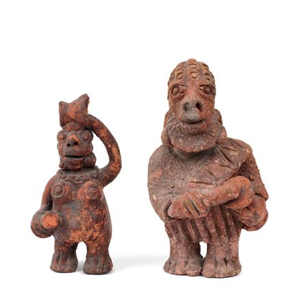 Deux sculptures (Musicien, Maternité)