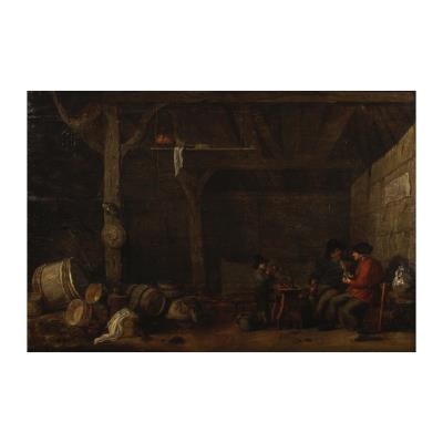 Tavern Scene with Smokers