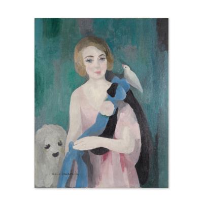 Portrait of Mia Bergmann with Dog