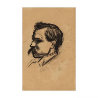 Portrait de Manel Pallarès ; Etude de têtes et main (œuvre recto-verso)