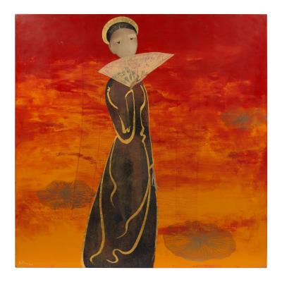 Lady with Fan