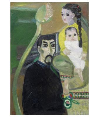 Artist with his kids
