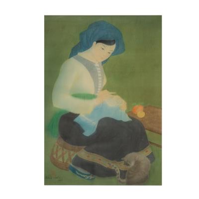 Woman sewing