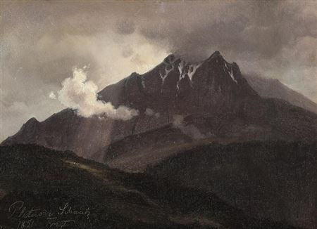 Pilatus i Schweitz (View towards the mountain Pilatus in Switzerland)