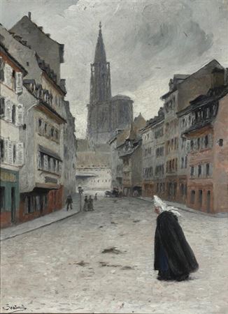 Streetview with nun