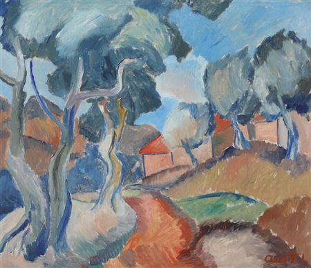 Landscape with trees
