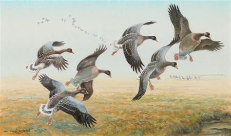 Sample artwork by Leif Ragn-Jensen (1911 - 1993), known for painting - View similar artists and auction records