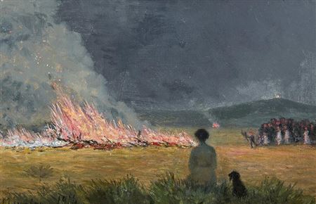 Midsummer Eve bonfire