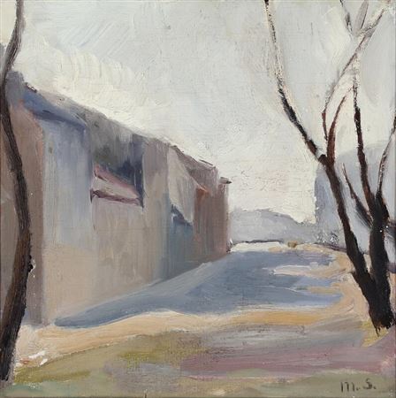 View from a street with naked trees by Marie Sandholt - Auction record, sale price, and art valuation. Compare with similar artists and explore comparable artworks.