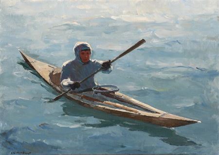 Sample artwork by Sigurd Kielland-Brandt (1886 - 1964), known for boats, seascape paintings - View similar artists and auction records