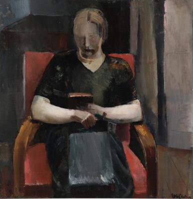 Reading woman