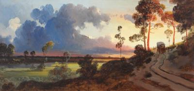 North German evening landscape