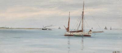 A ship between Esbjerg and Fanø
