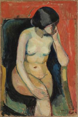 Seated model