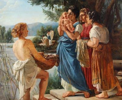 Moses is found in the river Nile by Holger Peter Roed - Auction record, sale price, and art valuation. Compare with similar artists and explore comparable artworks.