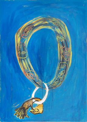 Gesture for 7 fingers on one hand and 7 on the other by Dorte Dahlin - Auction record, sale price, and art valuation. Compare with similar artists and explore comparable artworks.
