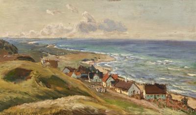 View from Tisvilde, North Zealand by Viggo Pedersen - Auction record, sale price, and art valuation. Compare with similar artists and explore comparable artworks.