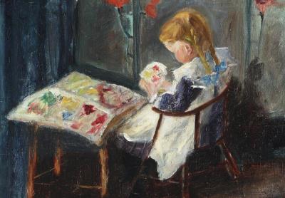 Little girl in interior