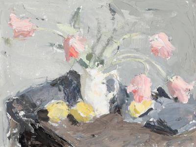 Still life with tulips