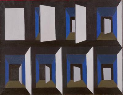 Sample artwork by Albert Mertz (1920 - 1990), known for painting, sculpture, filmaking - View similar artists and auction records