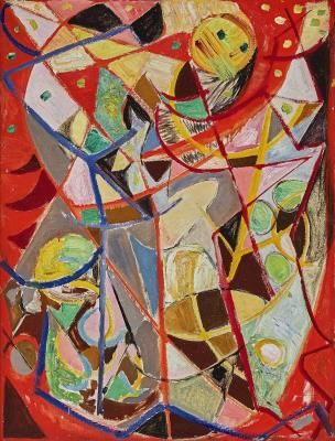 Composition in Red, Cagnes 1947