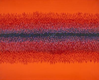 Sample artwork by Sohan Qadri (1932 - 2011), known for metaphysical expression painting-abstraction - View similar artists and auction records