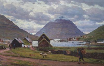 Scenery from the Faroe Islands at Klaksvig