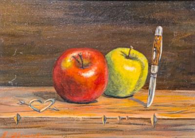 Pen Knife & Apples