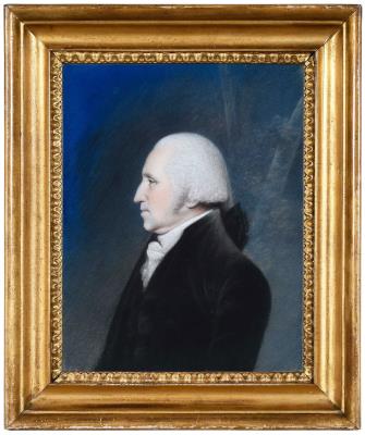 Portrait of George Washington by James Sr Sharples - Auction record, sale price, and art valuation. Compare with similar artists and explore comparable artworks.