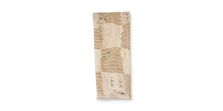 Sample artwork by Djambawa Marawili (Born 1953), known for painting on bark and wood - View similar artists and auction records