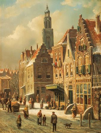 Dutch Winter City View
