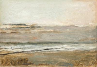Wild sea off the Belgian coast