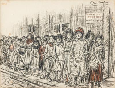 Wachtende kinderen (voor de soep)