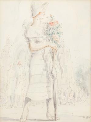 Untitled (girl with flowers)