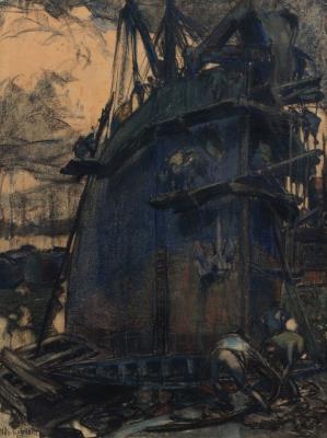 At the shipyard