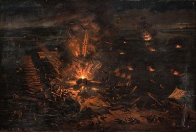 Destruction du pont Farnese (1585)