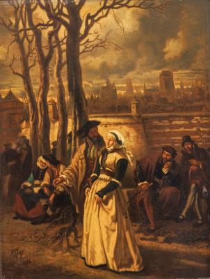 Walk outside the walls, 1854