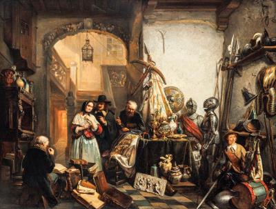 Bezoek bij den antiquair