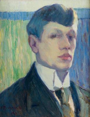Self-Portrait by Jalmari Ruokokoski - Auction record, sale price, and art valuation. Compare with similar artists and explore comparable artworks.