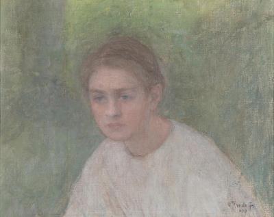 Portrait (Thyra Elisabeth) by Ellen Thesleff - Auction record, sale price, and art valuation. Compare with similar artists and explore comparable artworks.