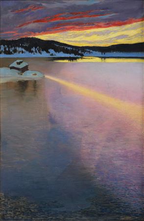 Ice formations by Akseli Valdemar Gallen-Kallela - Auction record, sale price, and art valuation. Compare with similar artists and explore comparable artworks.