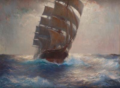 Full-rigged Ship in Good Wind