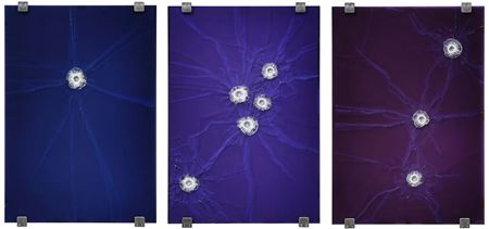 RGB Navy Blue, Lavender, Dark Purple (Triptych) (3)