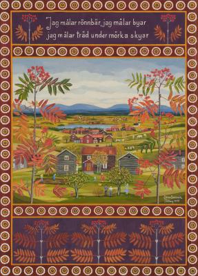 Jag målar rönnbär by Stina Sunesson - Auction record, sale price, and art valuation. Compare with similar artists and explore comparable artworks.