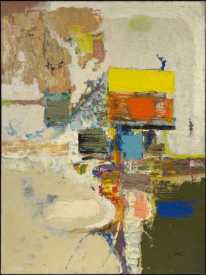 Untitled (Abstract with Yellow and Orange)