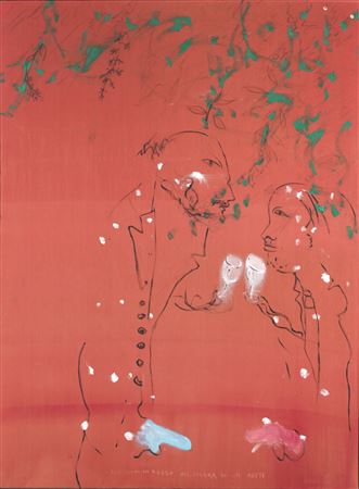 I DUE POETI IN ROSSO ALL'OMBRA DI UN ABETE