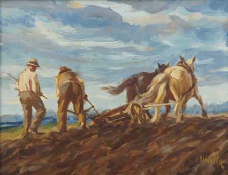 Ploughing the field