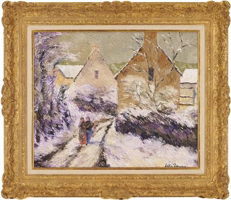 Impressionist Winter Landscape